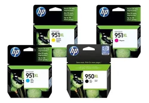 Cartucho De Tinta Hp 950xl Negro + 951xl Colores Negro/cian/magenta/amarillo De 104 Ml, 4 Unidades