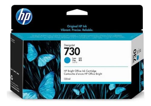 Cartucho De Tinta Hp 730 Cian De 130 Ml Para Designjet