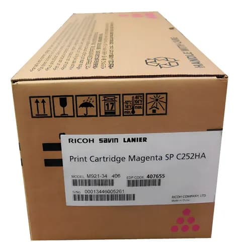 Toner Ricoh C252 C252ha 252 Magenta Savin Lanier Original Magenta