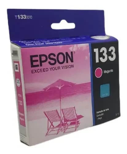 Cartucho De Tinta Magenta 133 Epson T25 Tx125 Tx133 Tx135
