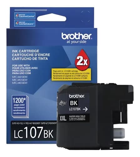 Cartucho Brother Lc107 107 Xxl Bk 4310 4410 4510 4610 4710 Sí