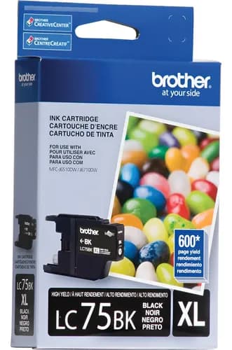 Cartucho Brother Lc 75 Lc-75 Lc75bk Xl Negro Sí