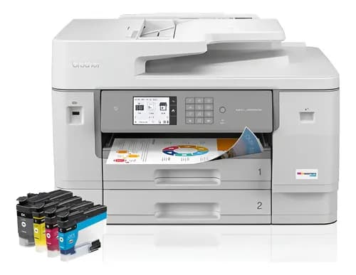 Impresora Brother Color Mfc-j6955dw Multifunción 2 Color Bla Blanco