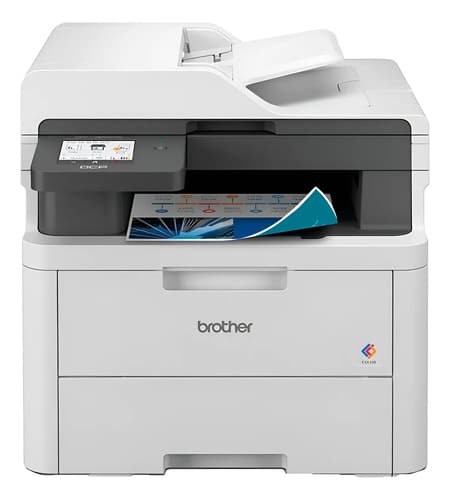 Impresora Multifunción Color Brother Laser Dcp-l3560cdw Wifi Gris