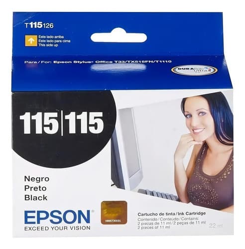 Cartucho Epson 115 Negro Durabrite Ultra T115126-al