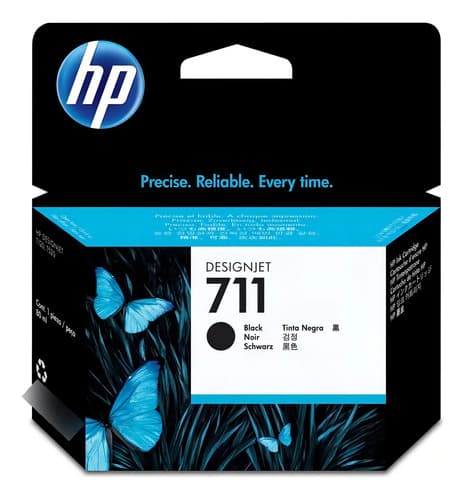 Cartucho De Tinta Hp 711 Color Negro De 80 Ml Cz133a
