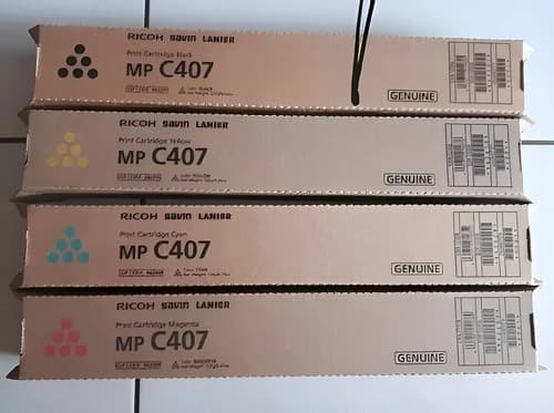 Toner Original Ricoh Mp C407 Combo X4 Juego Kit 842207 Negro