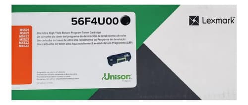 Tóner Lexmark 56f4u00 Negro
