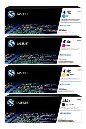 Tóner Hp 414x Color Cmyk En Pack X 4 Unidades