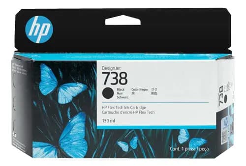 Cartucho De Tinta Designjet Hp 738 Negro De 130 Ml