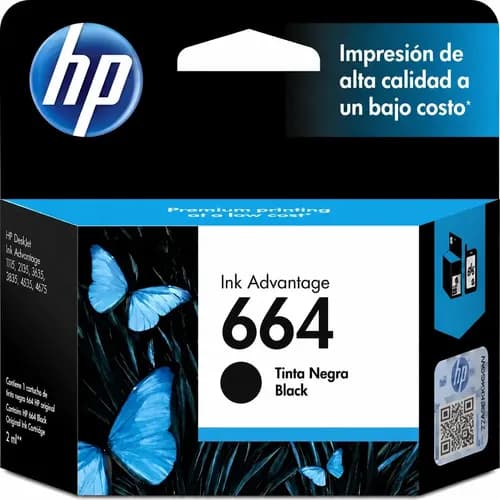 Cartucho Hp 664 Negro F6v29al 1115 2135 3635 3835 4535 4675 Si
