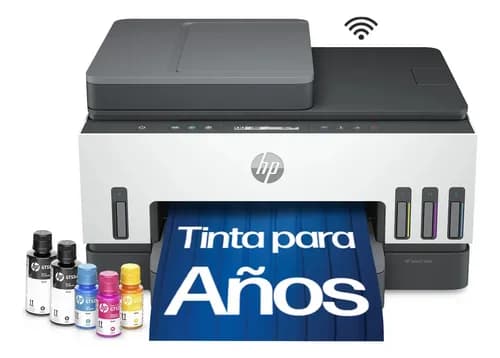Impresora Multifuncional Hp Smart Tank 750 Sistema Continuo A Color Wi-fi Con Dúplex Automático Y Adf Blanco
