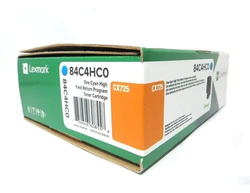 Tóner Lexmark 84c4hc0 Color Cian Cx725 725 Cian