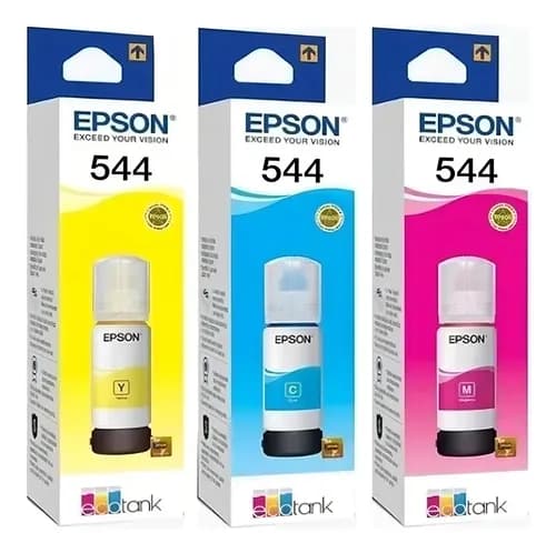 Pack X 3 Tintas Epson T544 Combo 3 Colores 544 Colores