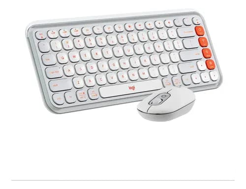 Teclado Y Mouse Logitech Pop Icon White 920013055 Blanco