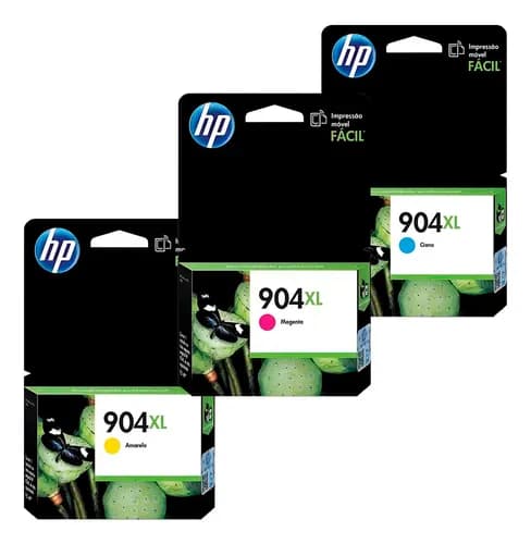 Cartucho Tricolor Hp 904xl De 9,5 Ml 3 Unidades 6951 6970