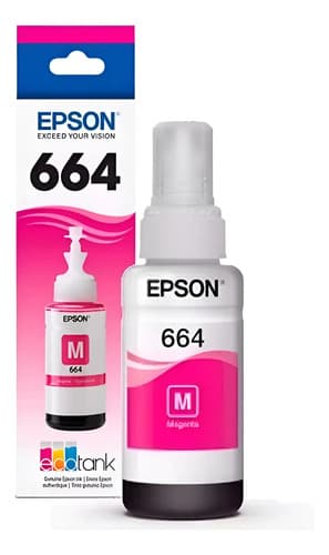Botella Epson T664320  Magenta L200 L210 L355 L555 Original Magenta