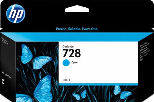 Cartucho Hp F9j67a 728 Cian 130ml  T730 T830