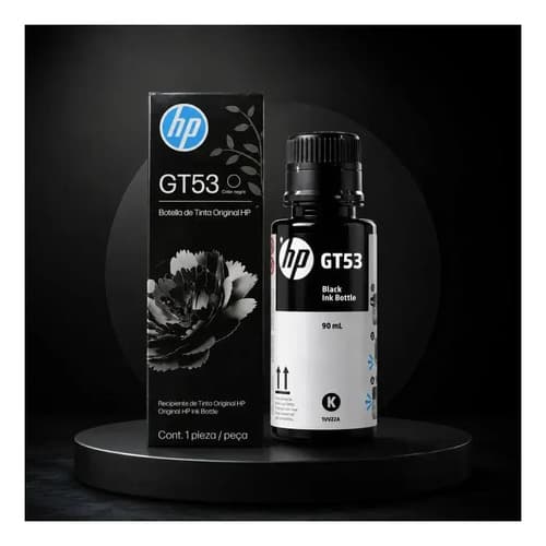 Botella De Tinta Hp Gt53 Negro 90 Ml Reemplazo Gt51