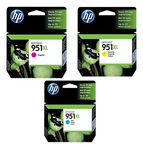 Cartucho Hp 951xl Cian Magenta Amarillo 8100 8110 8600 8610