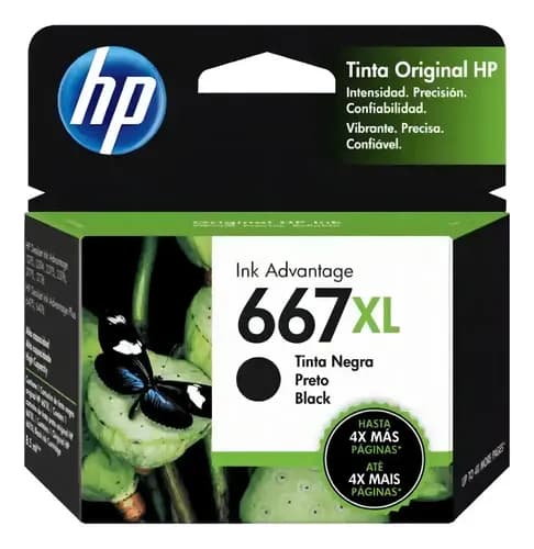 Cartucho De Tinta Hp 3ym81al Color Negro De 8 Ml