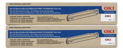 Toner Oki 43979101 B410 B420 B430 Mb460 Mb470 Mb480 Original Negro