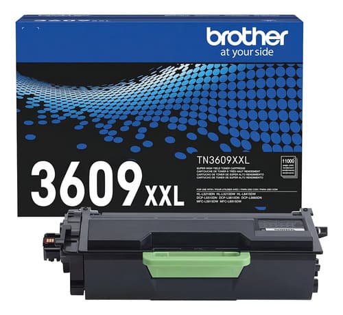 Tóner Original Brother Tn 3609xxl Color Negro Súper Alto Ren Negro