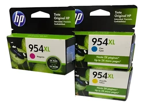 Kit 3 Cartuchos Tinta Para Hp 954xl Color 8200 8700