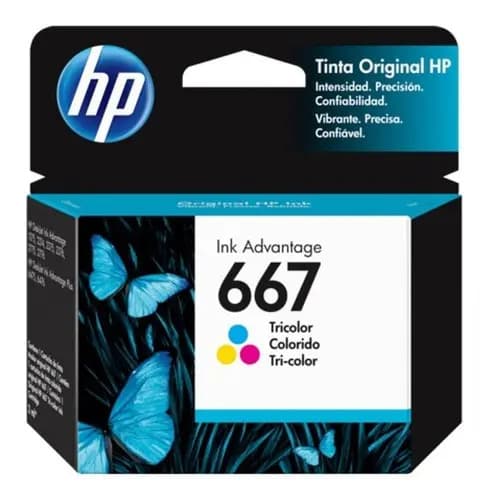 Cartucho Hp 667 Tricolor 1275 2375 2775 2875 4135 4145 Origi