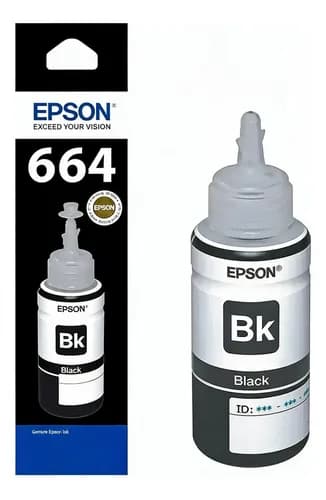 Epson T664120 T664120-al Tinta Negro L200 L210 L355 L555 Negro