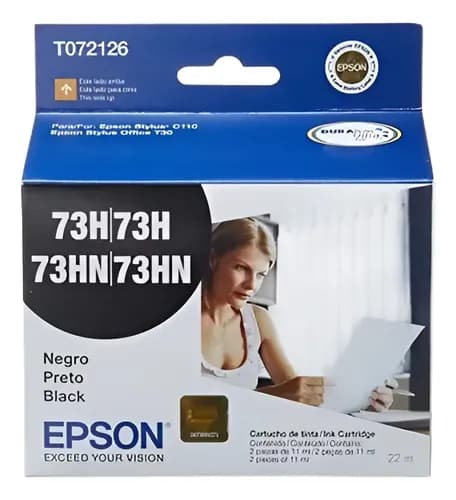 Cartucho Epson 73h 73hn C110 T30 2 Blister Cerrados Original