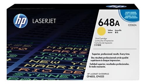 Toner Hp Ce262a Ce262 262a 648a 648 Cp4025 Cp4525 - Amarillo - Impresora