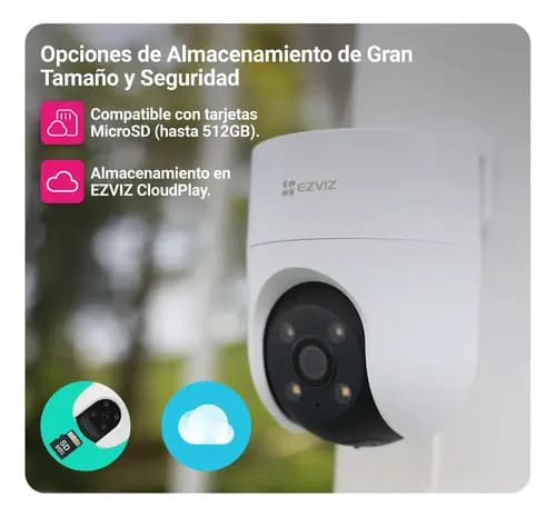 Camara De Seguridad Motorizada Ptz Ezviz H8c Blanco