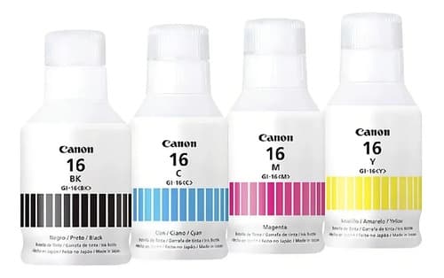 Canon Kit 4 Tintas Gi-16 Para Maxify Gx6010 Y Gx7010 Tinta Bk,c,m,y