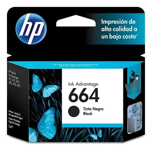 Cartucho Hp F6v29al 664 Negro 1115 2135 3635 3835 4535 4675