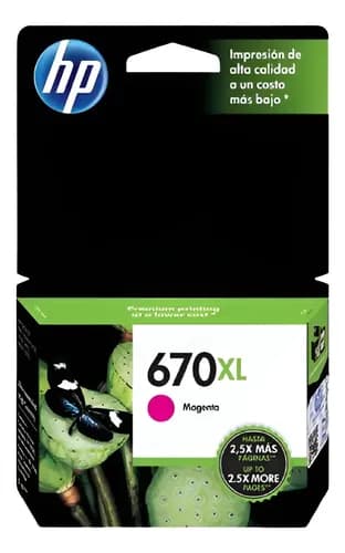 Cartucho Hp 670 Xl 670xl Magenta Cz119al 3525 4615 4625 5525